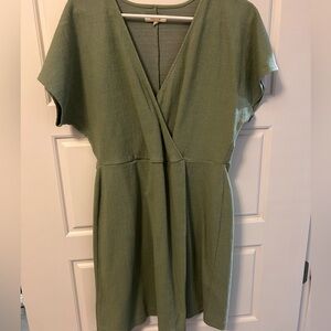 Madewell Olive Green Midi Dress